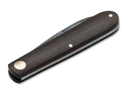 Böker Solingen® Barlow Prime EDC Green - classic slipjoint knife 42a compliant - traditional pocket knife with Micarta handle - Made in Germany - gentleman's pocket knife with sheath & gift box.