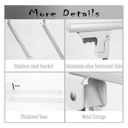 AMSXNOO Bed rail for elderly, guard rail bed foldable adult safety support handle protection folding bumper for home care in hospital, 70x40cm (Color: Yellow)