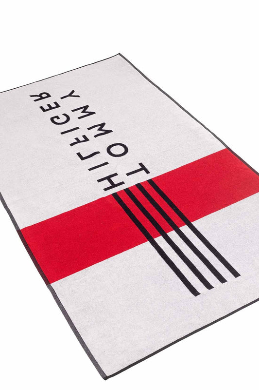 Tommy Hilfiger beach towel Swimming Pool Spa terry cotton with print cm.180x100 (approx.) Item XM0XM02378 Towel, DW5 Desert Sky, One size
