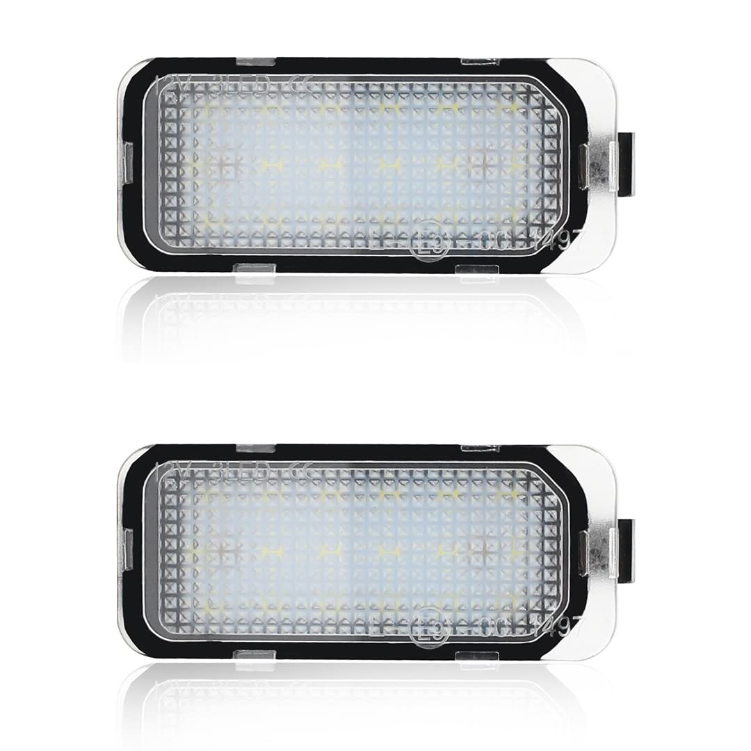 2 pieces of LED license plate lights, replacement for Ford Fiesta, Focus, S-MAX, C-MAX, Mondeo, Kuga, Galaxy, Jaguar XJ