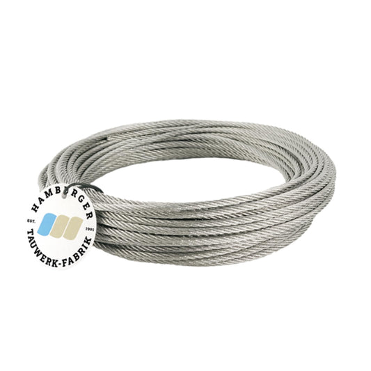 20 meters - 3mm stainless steel wire rope 7x7 V4A stainless steel wire rope railing rope.