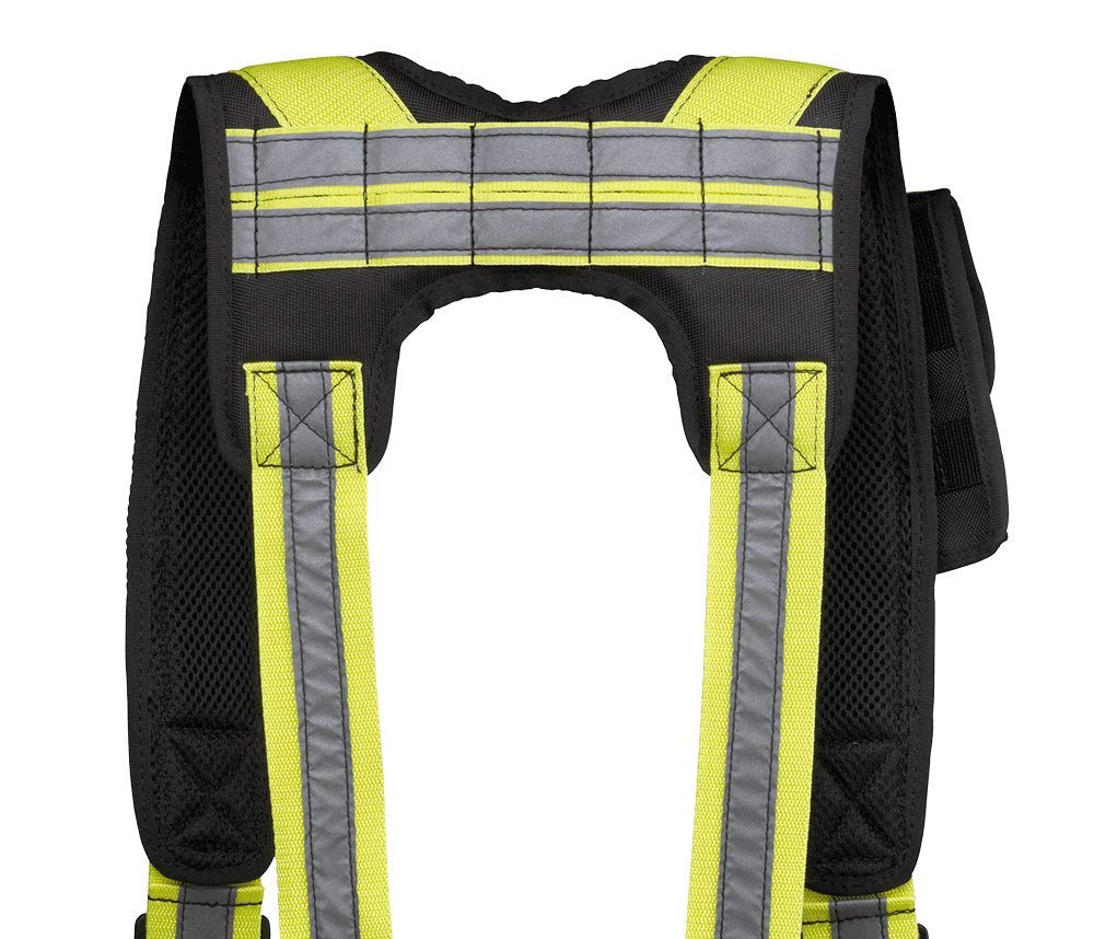 Shoulder strap with smartphone pocket in bright orange.
