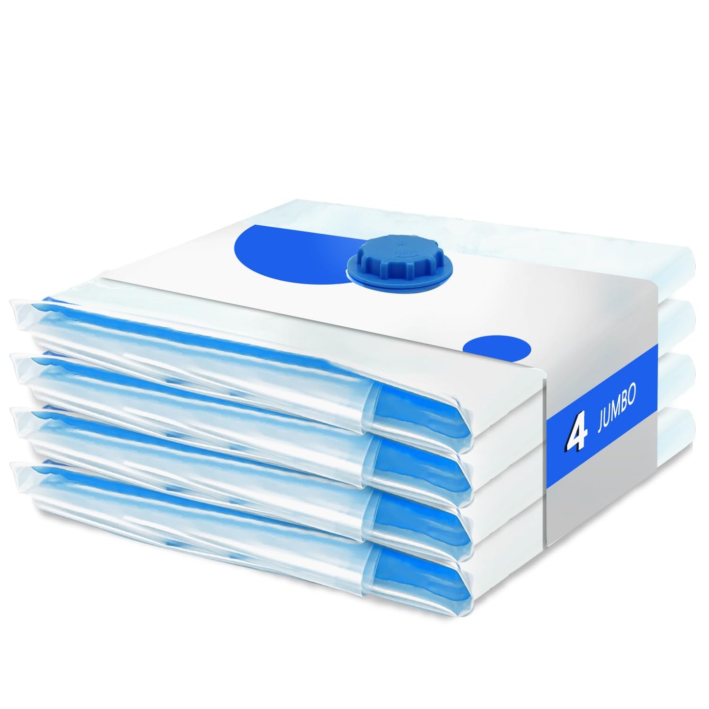 Vacuum bags for clothing comforters, 4 pieces, CaptainFive Vacuum Storage Bags 4 * JUMBO (100 x 80cm) Vacuum Clothes Bags Storage Bags Travel for bedding pillows clothing comforters