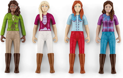 SCHLEICH Horse Club | Trail Ride 72221 | 4 articulated figures and 4 horses | great gift for girls and boys | horse toys for kids aged 5+ | 40-piece set | exclusive at Amazon