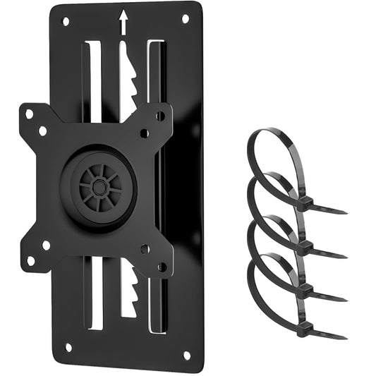 Height adjustable monitor wall mount for 1 monitor, suitable for 13-35 inch screens. Ultra-slim PC monitor holder, swivel and tilt, with VESA 75x75/100x100mm, supports up to 10kg.