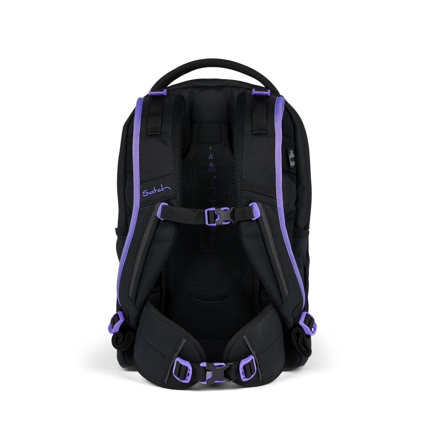 Satch Pack school backpack set 3-piece including pencil case and gym bag (Purple Phantom)