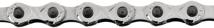 Bicycle chain, KMC bicycle chain, e10 Silver, 1/2" x 11/128", 122 links, 10-speed, silver