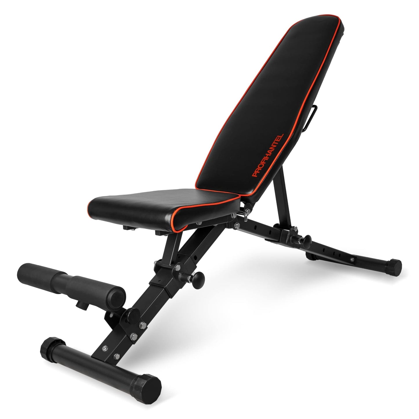 Professional dumbbell | Foldable Deluxe Dumbbell Bench | Space-saving & quick to fold | 21-level adjustable incline bench | Extremely durable with 550 kg weight capacity | With leg rest | Foldable and stable training bench