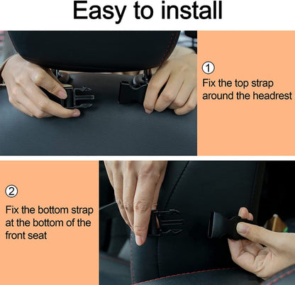 ZACITLEI Universal Tactical Car Seat Back Organizer, Front Seat Back Storage Bag Backseat Protector with 5 Removable Molle Pouch for Most Vehicles