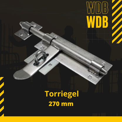 WDB door bolt 270 mm - door latch - garden gate latch - slide bolt - latch for the gate - bolt latch