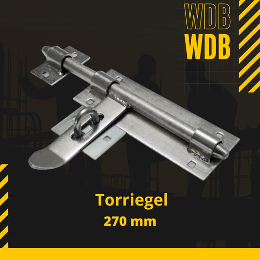 WDB door bolt 270 mm - door latch - garden gate latch - slide bolt - latch for the gate - bolt latch
