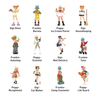 POP MART Peach Riot Rush Hour Series Figures Collectible Art Toys Action Figures Gift Whole Set