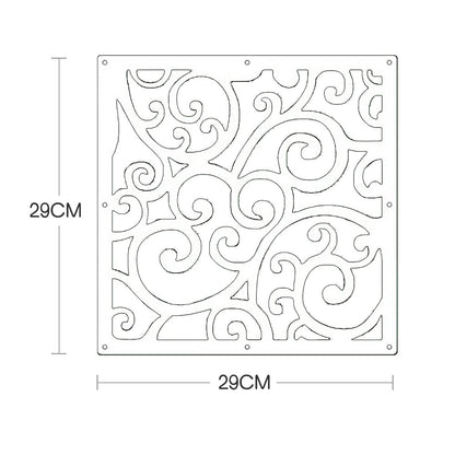 Y-Step Hanging Room Divider, Room Divider, Hanging Panel for Home, Hotel, Office, Bar, Decoration, 12 Pieces Pattern C