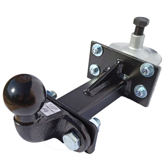 XIMPLIO Universal hook extension for bike carriers including plug-in coupling for any type of trailer hitch (with screw plug-in coupling, 250mm)