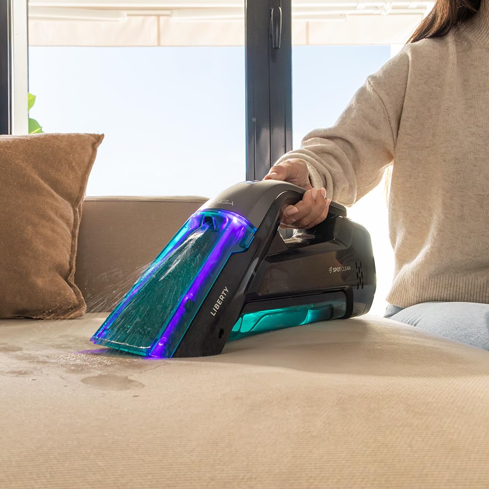 Cecotec Upholstery Cleaner Conga Hand Carpet & Spot Clean 1500. 50W, water sprayer, clean water tank, dirty water tank, brush, 20min battery life.