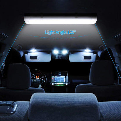 papasbox 4x 108 LED Interior Car LED Lighting, Interior Lighting 12 Volt LED Lamp 12V Light Strip Lighting, 9W Strip Interior Light, Fluorescent Lamp for Kitchen Camping RV Boat