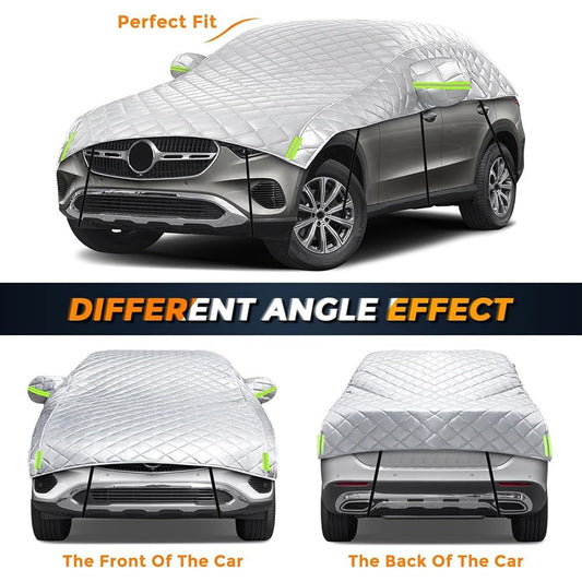 Hail protection car cover, car hail protection, hail blanket for car, waterproof breathable car garage cover sun protection for winter summer.