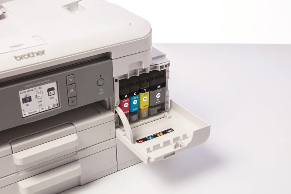 Brother MFC-J4540DW 4-in-1 color inkjet all-in-one printer (printer, scanner, copier, fax), white, 435 x 250 x 355 mm