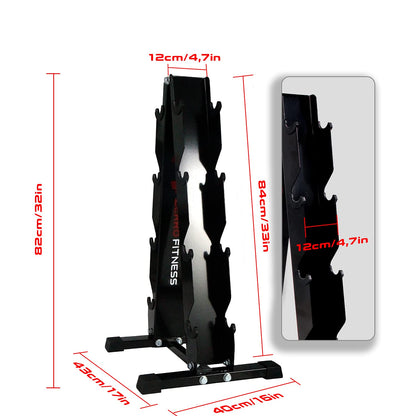ZERRO Dumbbell Rack Professional Dumbbell Stand Dumbbell Shelf Dumbbell Rack 300kg Capacity