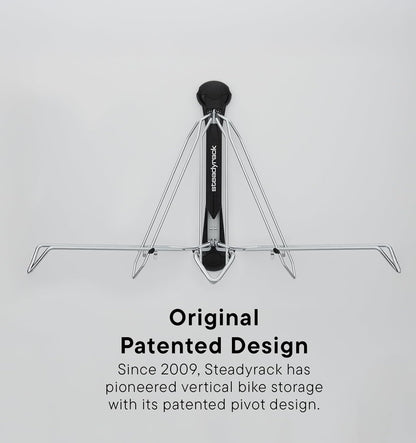 Steadyrack Bike Wall Mount - Classic Rack - Vertical bike wall mount for storage solution in your home, garage, or bike park.