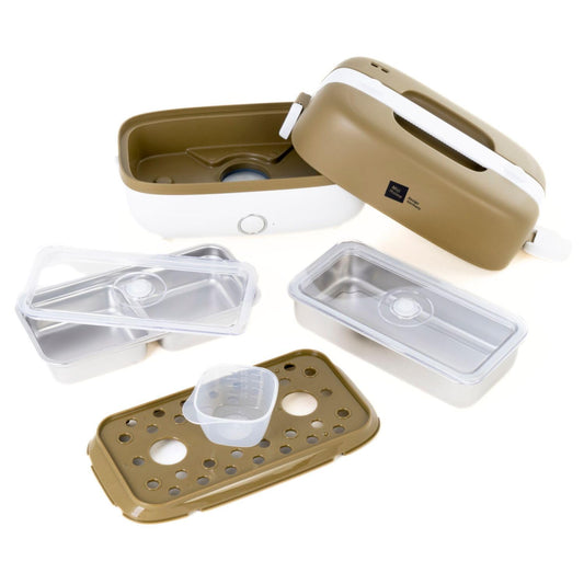 Miji Electric Lunchbox & Mini Camping Cooker 1L | 250W Steamer - quiet, odorless & compact for 1-2 servings