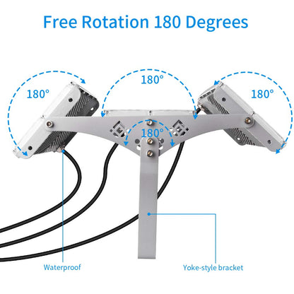 Viugreum LED floodlight 300W, IP66 waterproof with 315 bright, cool white LEDs (30,000 lm), updated waterproof & appearance aluminum LED floodlight.
