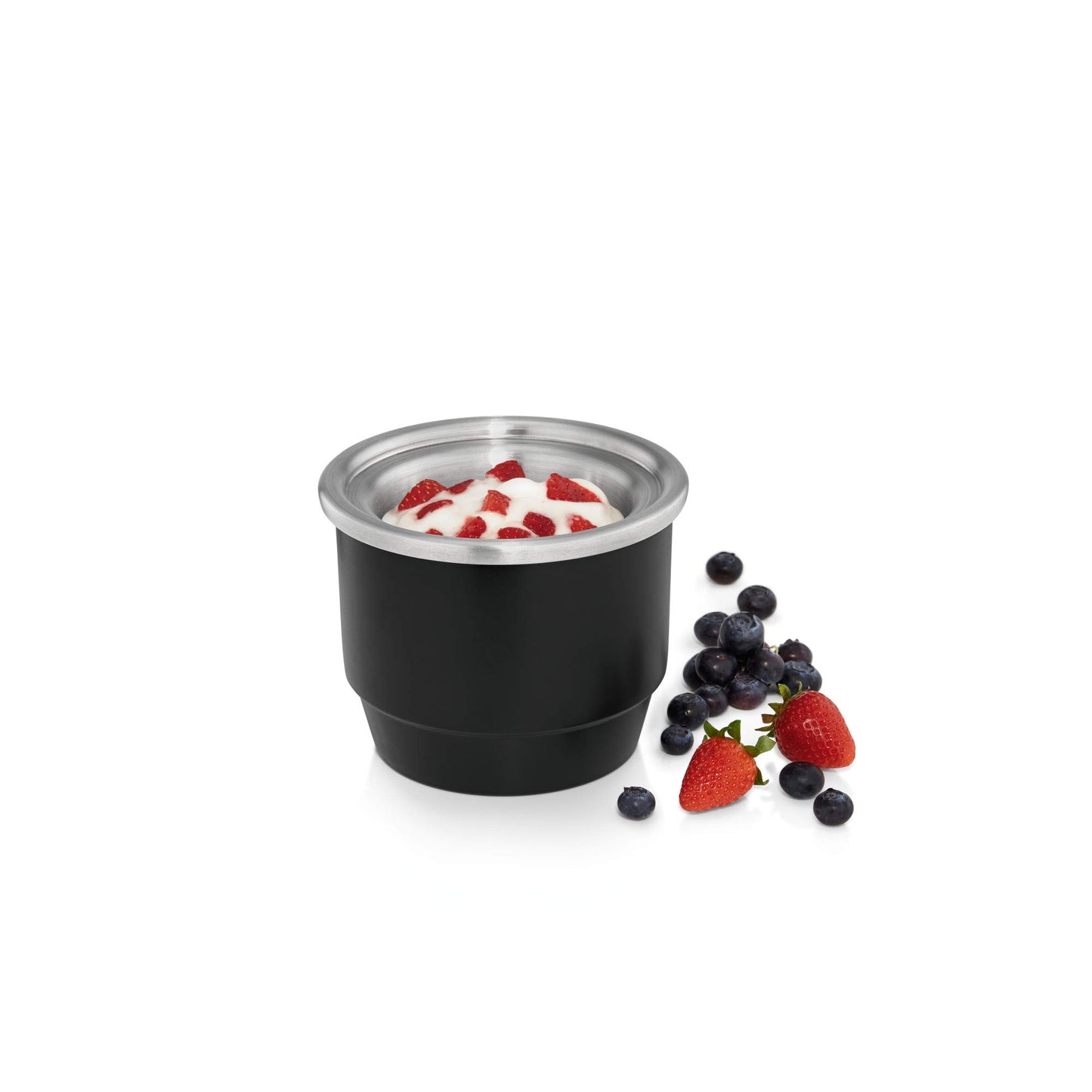 WMF Kitchen Minis 3in1 ice cream machine, ice maker for frozen yogurt, sorbet, and ice cream, freezing container 300 ml, 30-minute timer, frozen yogurt machine.