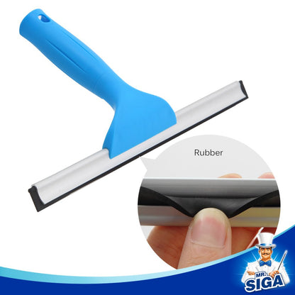 MR.SIGA Window Squeegee and Window Scraper Combo Set, 2 in 1 professional window cleaning kit, glass wiper for shower and glass door.