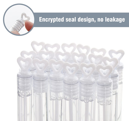 Sweetlove 100 Pieces Wedding Bubbles Filled with Heart Handle for Wedding and Birthday Parties, Stain-Free.