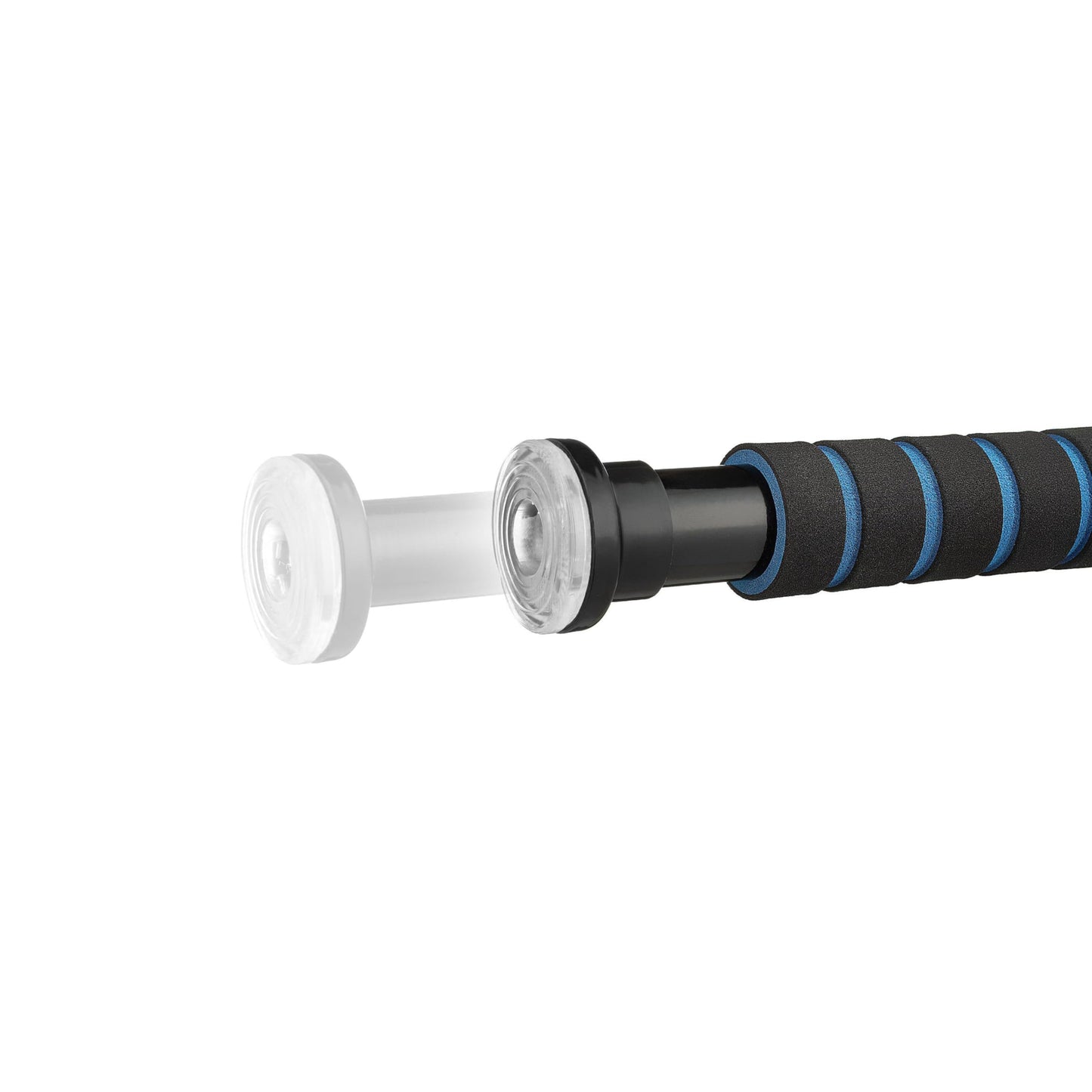Gymtek pull-up bar for door frames, mountable without screws, non-slip pull-up bar with foam grip, training device for home gym, fitness equipment for home (63-100cm Blue)