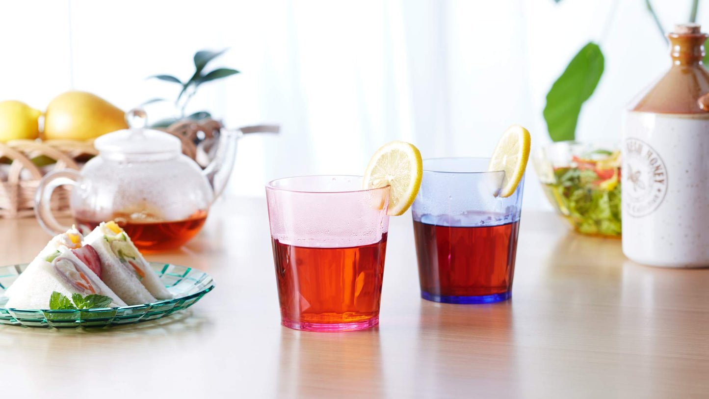 SCANDINOVIA - 400ml Unbreakable Premium Drinking Glasses - Set of 6 - Tritan Plastic Tumbler - BPA Free - Dishwasher Safe - Stackable
