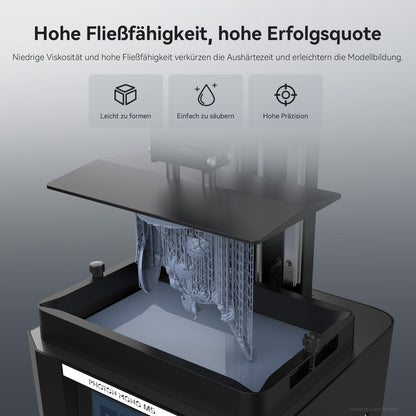 ANYCUBIC ABS-Like Resin Pro 2, 3D printer resin with increased strength and toughness, high precision, wide compatibility with all resin 3D printers. Color: Grey+White, 2pcs.