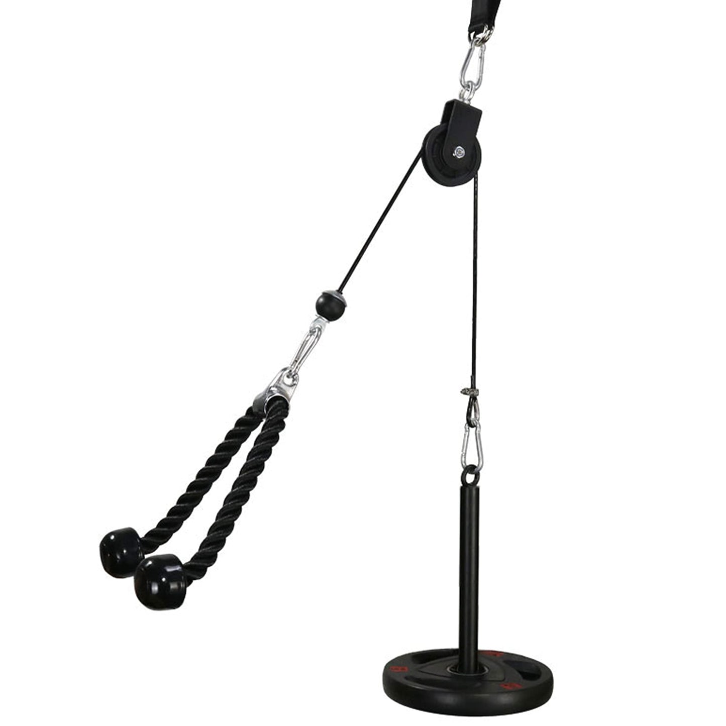 LFJ Lat Pull Fitness, Cable Pull Pulley Fitness Forearm Trainer Arm Strength Training Triceps Weight Fitness Equipment Trainer Home Gym DIY Pulley System