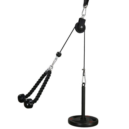 LFJ Lat Pull Fitness, Cable Pull Pulley Fitness Forearm Trainer Arm Strength Training Triceps Weight Fitness Equipment Trainer Home Gym DIY Pulley System