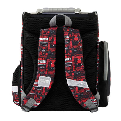 Goldkids - School backpack for boys and girls - Kids' backpack with pencil case - Shoe bag and homework book - Spider-Man design - for 1st to 3rd grade (6-piece set)