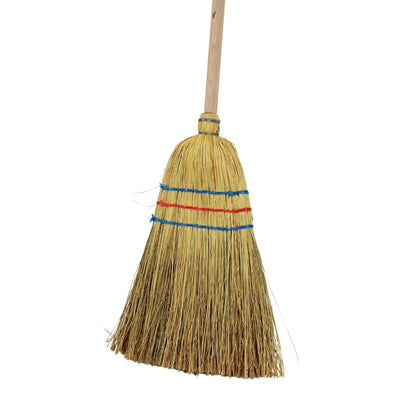 Record Kids Garden Tool Set 6 pieces - shovel, spade, rake, broom, leaf rake, straw broom - Metal - Wooden handle (76cm) Garden toys, gardening set, children's garden tools