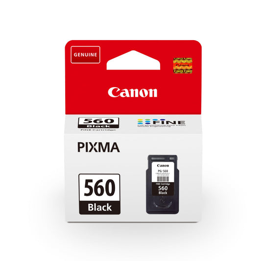 Canon ink cartridges - PG-560 Original printer cartridge - Prints up to 180 A4 pages (1 x black cartridge)