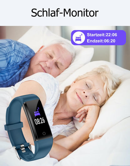 GRV Pedometer Watch without Bluetooth/App/Phone for Women and Men, Kids Fitness Tracker with Pedometer, Calorie Counter, Sleep Monitoring, IP68 Waterproof