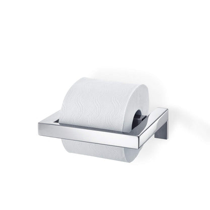 Blomus - MENOTO - Toilet roll holder made of polished stainless steel, exclusive bathroom accessory, easy to install, high quality (H / W / D: 5 x 14 x 17 cm, stainless steel, 68838)