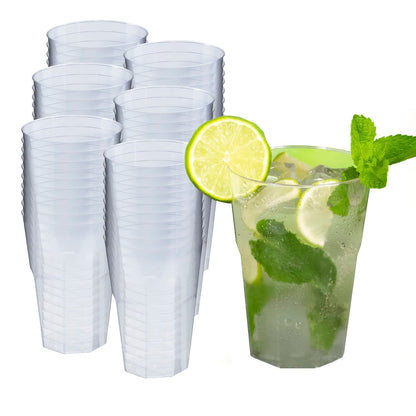 Silverkitchen 60x Cocktail cups 300ml - reusable party cups Cocktail cups hard plastic reusable drinking cups Made In Germany Cocktail cups 0.3 l (60 pcs)