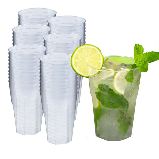 Silverkitchen 60x Cocktail cups 300ml - reusable party cups Cocktail cups hard plastic reusable drinking cups Made In Germany Cocktail cups 0.3 l (60 pcs)