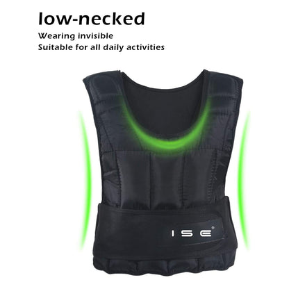 ISE 25kg weighted vest warning vests for weight training strength training exercise