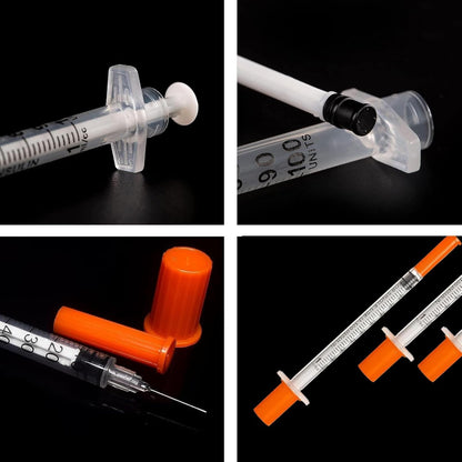 40 piece 1ml plastic tube syringes, multipurpose measuring tools, liquid measuring syringe with graduations, individually packed, for printing ink, liquid separation, dosage, pet.