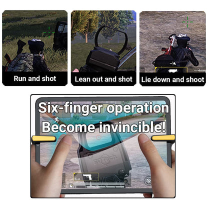 Ozkak Tablet Game Controller Rapid Fire Mobile Trigger Joystick Gamepad for PUBG COD iPad Android