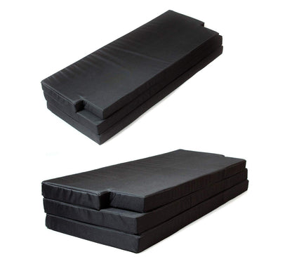 Premium sleeping pad for VW T5/T6 California Beach | Foldable mattress 190x150x6 cm, black | Foldable mattress for bus, camping & multiflexboard