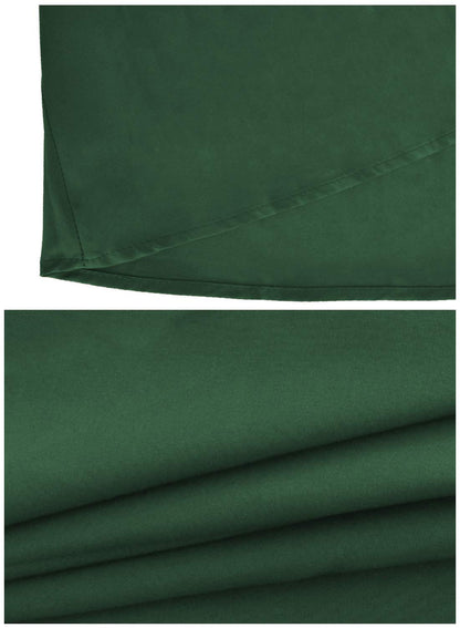 Dark green women's traditional skirt high waist midi A-line long wide elegant traditional festive maxi skirt with slit pockets pleated skirt pleated skirt lightweight beach skirt summer skirt S