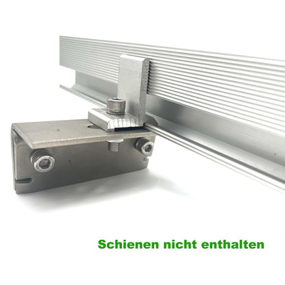 4PCS standing seam roof clamp with stabilization clip, standing seam roof clip, stainless steel solar mounting clamp.