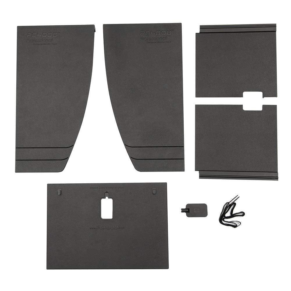 PChOOD glare shield for 15-26 inch monitor.
