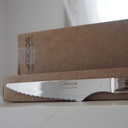 Arcos Meat Knife Set | 6 pieces | Steak knife Brand Arcos | Stainless steel cutlery | Blade 110 mm | Monoblock handle | Dishwasher safe | environmentally friendly packaging