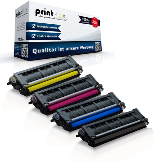 4X Print-Klex toner cartridges compatible with Brother DCP-9055CDN DCP-9270CDN HL-4140CN HL-4150CDN HL-4570CDW TN325BK TN325C TN325M TN325Y Black Cyan Magenta Yellow Value Pack XXL.